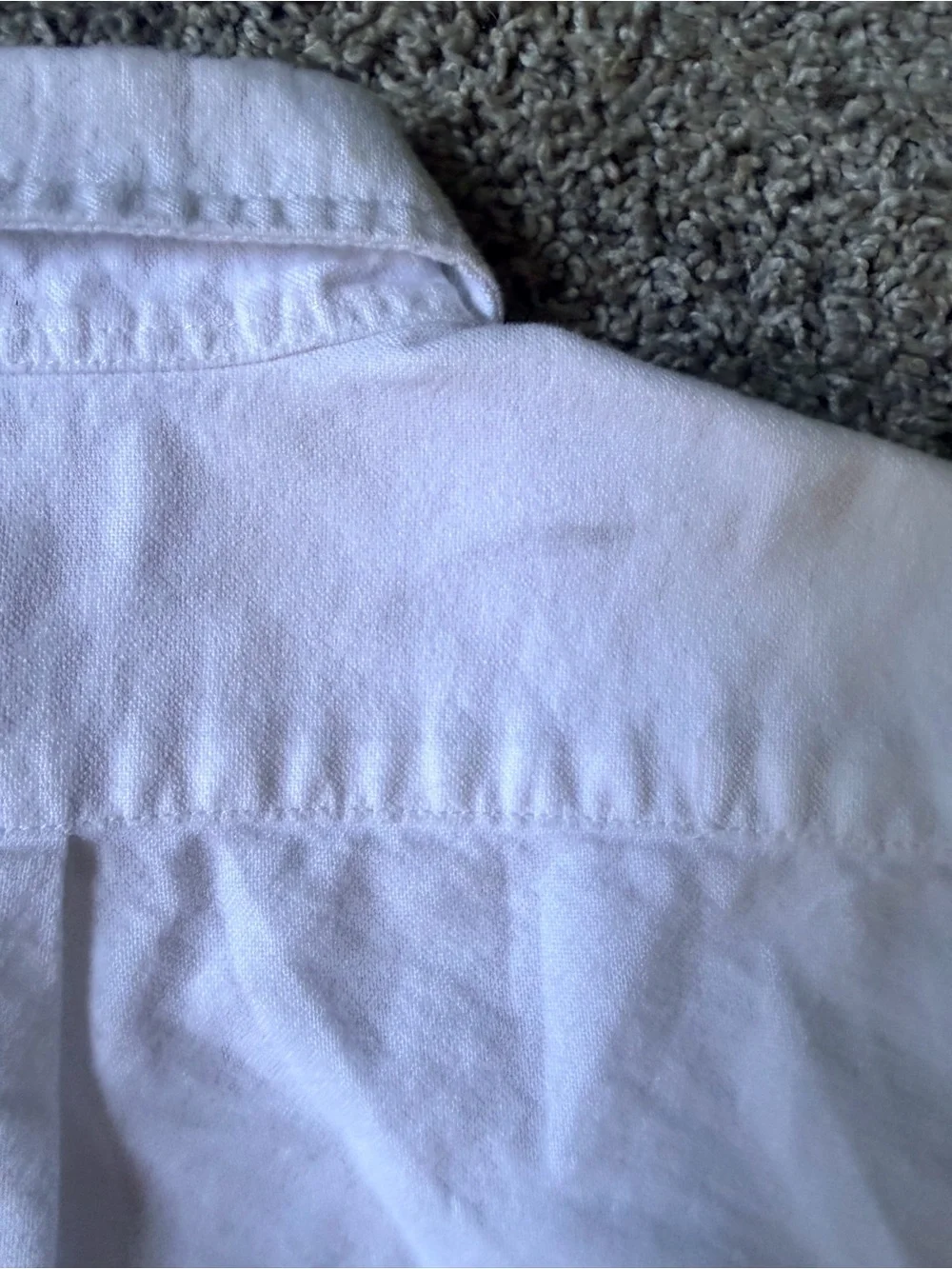 Ralph Lauren White Boys' Oxford Button-Down Shirt with Pony Logo